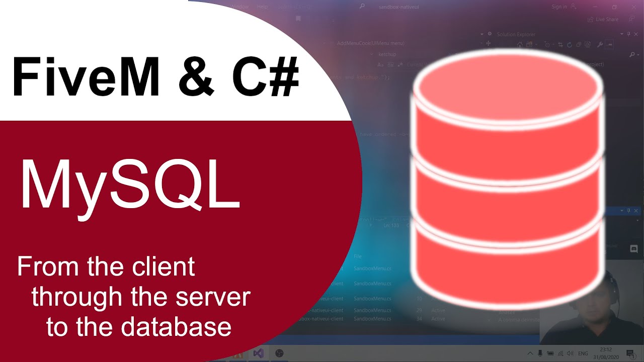 FiveM + C#: Storing player data in MySQL/MariaDB database. Complete guide from scratch.